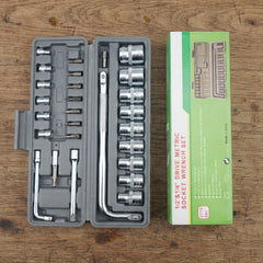 27 Piece Socket Wrench Set - Tool Set Designed For Hardware Maintenance And Daily Repair Routine