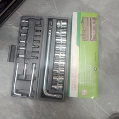 27 Piece Socket Wrench Set - Tool Set Designed For Hardware Maintenance And Daily Repair Routine